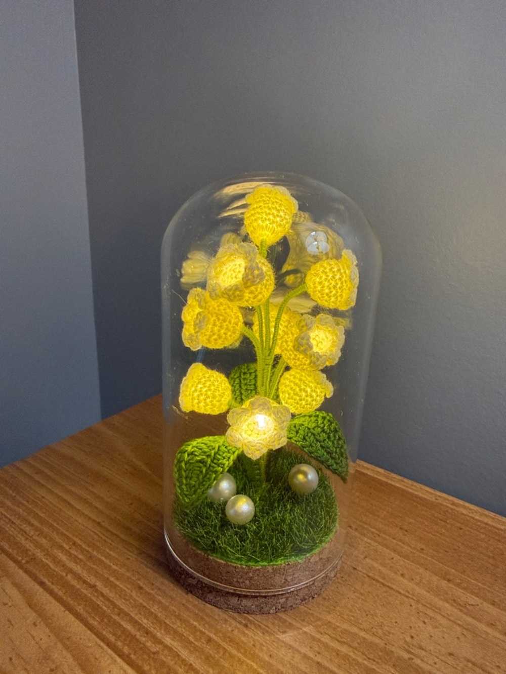 Crochet Flower Dome Lamp